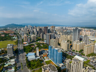 Fototapeta premium Aerial view of Taiwan residential district