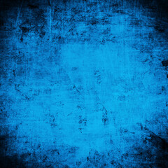 Grunge blue background with space for text