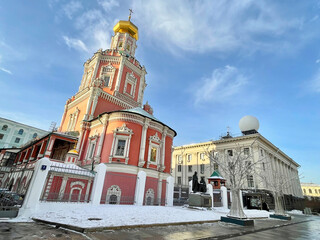 The Church of the Epiphany of the Lord of the former Epiphany Monastery.​Bogoyavlensky lane, 2 building 4, Moscow