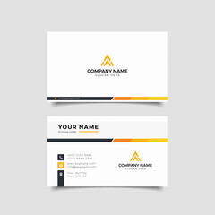 design business card White and yellow Corporate Professional