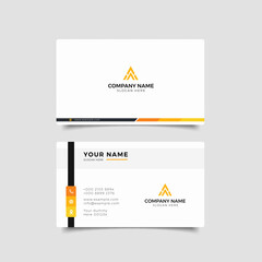 design business card White and yellow Corporate Professional