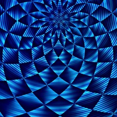 Fototapeta premium Cosmic Connections: Exploring the Surreal Beauty of Psychic Waves. Abstract blue background with stars