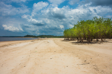 View of the beautiful Praia da Lua (Moon Beach) - Manaus, Amazonas, Brazil