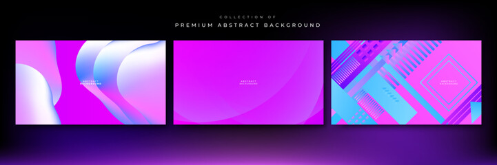 Abstract neon gradient background with retro cyber punk 70s 80s 90s old cyberpunk style