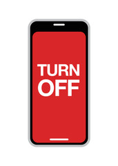 Smartphone use prohibited sign, vector illustration
No smartphones allowed 