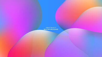 Abstract neon cyberpunk background with liquid fluid blob 3d retro vibes gradient color 70s 80s 90s