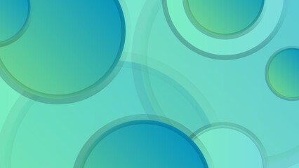 abstract green background with circle