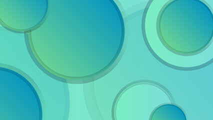 abstract green background with circle