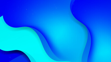 abstract blue background with aqua turquoise gradient wave