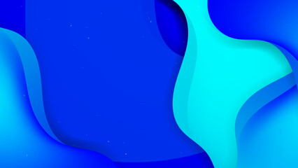 abstract blue background with aqua turquoise gradient wave