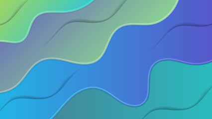 Abstract colorful green and blue gradient background