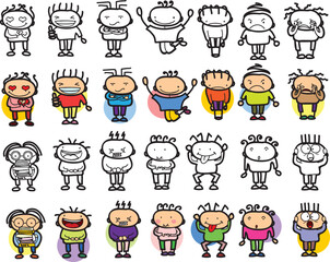 Vector hearts iconr set.