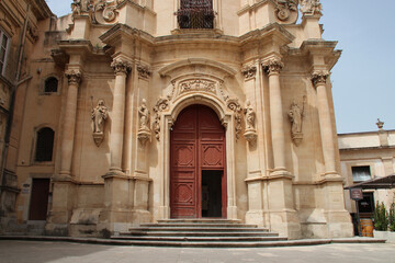 Obraz premium baroque church (st joseph) in ragusa in sicily in italy 