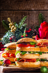 Christmas panettone gastronomico. Pan Brioche salato Panettone gastronomico Italian Christmas, New...