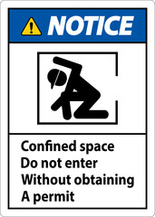 Confined Space Do Not Enter Without Obtaining Permit