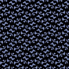  Denim style geometric canvas effect seamless texture material. Masculine jeans blue style dyed pattern. Faded indigo abstract printed design tile swatch.