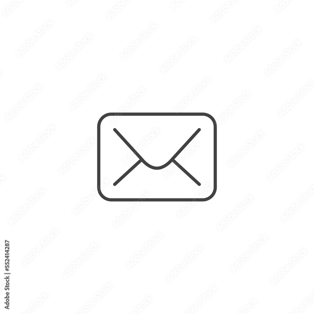 Aufkleber mail line icon. email address sign for business card or web design. vector element isolated on white
