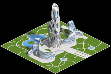 Futuristic Architecture for 3D Games