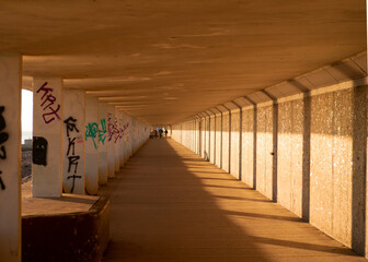 Winter Sun in Bottle Alley of Hastings.