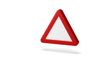 traffic sign made with 3d render. highway traffic code. isolated shape to add symbols