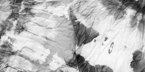 Indigo Tye Dye Texture. Colorless Tapestry