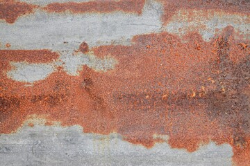 rusty and damaged metal grunge texture background