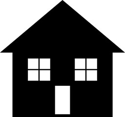 Small house outline vector icon