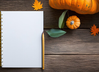 Blank thanksgiving/halloween notebook