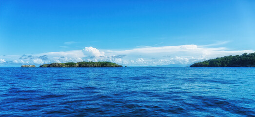 Fototapeta na wymiar The Pearl Islands archipelago in the Pacific ocean, Panama