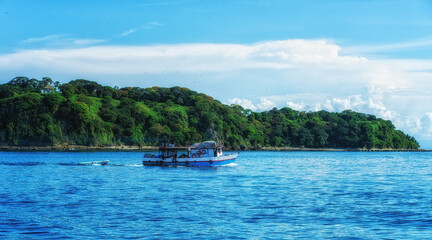 Naklejka na ściany i meble The Pearl Islands archipelago in the Pacific ocean, Panama