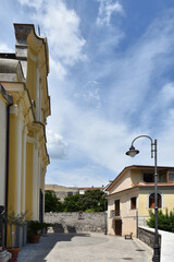 Facade of a church in Ruviano, a small village in the province of Caserta in Italy.