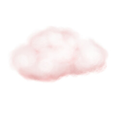 Pink cloud. Air cotton. Valentine's Day. Romantic element. Atmosphere.
