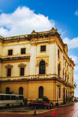 Fototapeta na wymiar Government and Justice Ministry building , Casco Viejo , Panama City , Panama