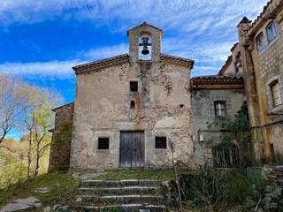 Fototapeta na wymiar Ermita de Santa Fe del Montseny 