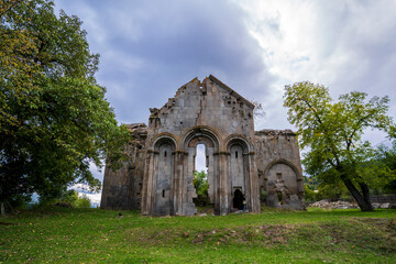 Obraz premium Tbeti Church Ruin in Cevizli Village of Savsat