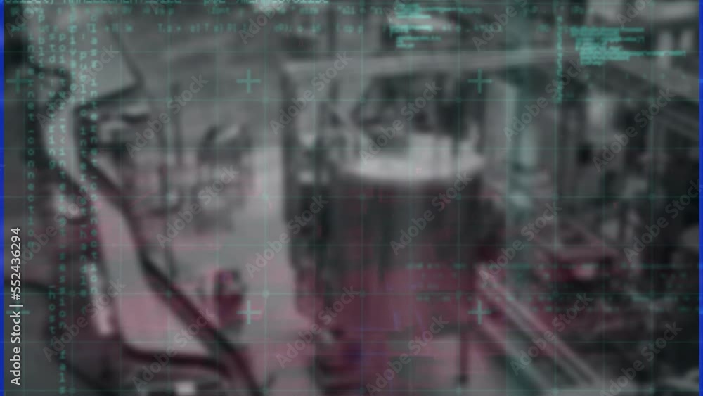 Poster animation of data processing over warehouse