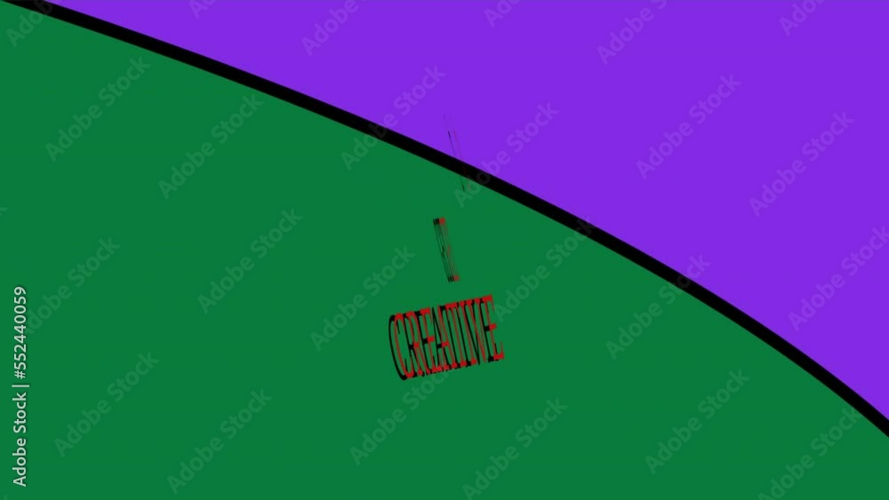 Poster animation of christmas tree and window over let's get creative text