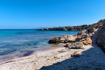 Die Blaue Lagune im Akamas Nationalpark in der Region Paphos auf Zypern 