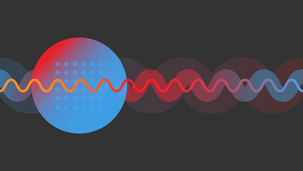 Dynamic Fluid Wave Modern Abstract Background. Dynamic geometric shapes compositions. Flat and clean style. Applicable for any graphic works.