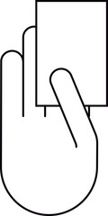 Hand Holding Ticket Icon