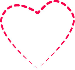 love heart pink valentine