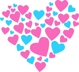 love heart pink valentine