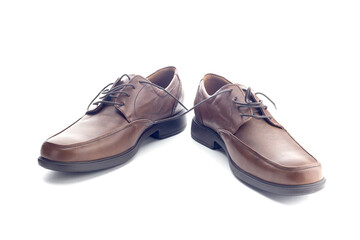 A pair of men's shoes close-up