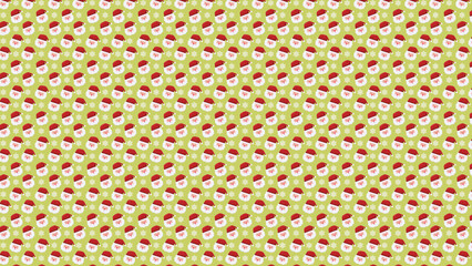 Christmas Xmas Seamless Background Pattern Repeat Loop Pattern Design Santa Claus Vector Illustration Design Greeting Card Concept Symbols Christmas Xmas Santa Greetings Family Holiday Celebration