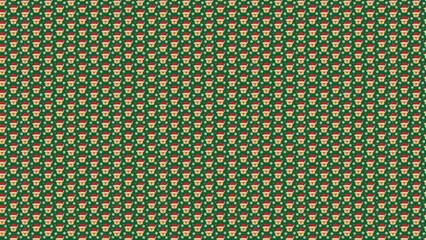 Christmas Xmas Seamless Background Pattern Repeat Loop Pattern Design Santa Claus Vector Illustration Design Greeting Card Concept Symbols Christmas Xmas Santa Greetings Family Holiday Celebration