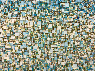 Full frame shot of mosaic tiled wall