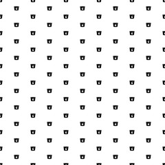 Square seamless background pattern from black instant noodles symbols. The pattern is evenly filled. Vector illustration on white background