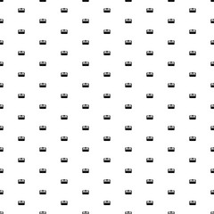 Square seamless background pattern from black cnc machine symbols. The pattern is evenly filled. Vector illustration on white background