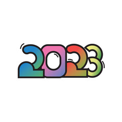 2023 text effect design illustator