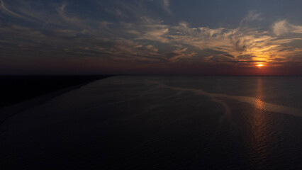 sunset in the desert